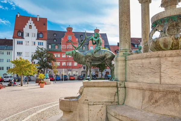 Kempten Alemania Circa Septiembre 2020 Mang Brunnen Ciudad Kempten Alemania — Foto de Stock