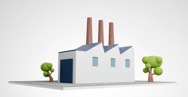 Küçük bir bitki için sembolik resim, 3 boyutlu illüstrasyon