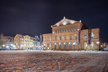 COBURG, Almanya - CIRCA ŞUBAT, 2021 Kışın Coburg Tiyatrosu, Almanya