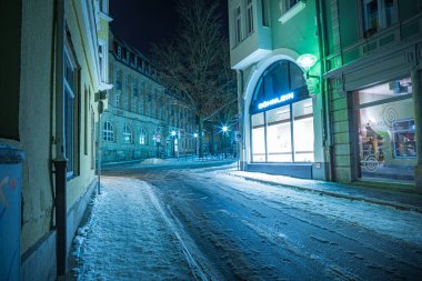 COBURG, GERMANY - CRCA ŞUBAT, 2021: Kışın Coburg şehri, Almanya