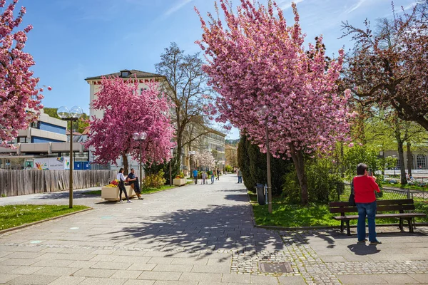 Bad Kissingen ドイツ Circa 2021年5月 ドイツ バイエルン州バート キッシンゲンの街並み — ストック写真