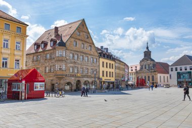 BAYREUTH, GERMANY - CIRCA MAY, 2021: The Maximillianstrasse of Bayreuth, Bavaria, Germany