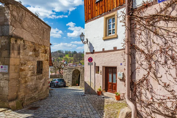 Kronach Bavarien Tyskland Circa April 2021 Stadsbilden Kronach Tyskland — Stockfoto