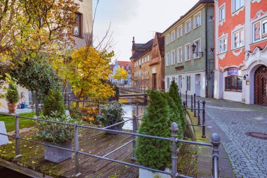 MEMINJEN, GERMANY - CIRCA NOVEMBER, 2021: Memmingen, Bavyera, Almanya
