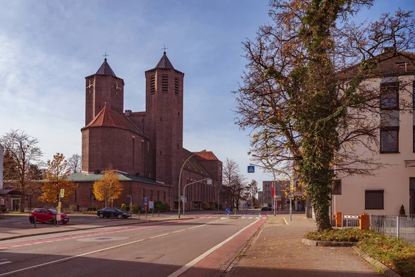 Memmingen Germany Circa 2021年11月 ドイツ バイエルン州メンミンゲンの聖ヨゼフ教会 — ストック写真