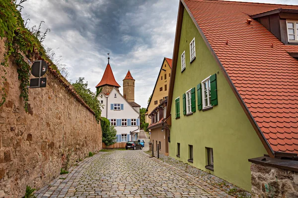 Dinkelsbuehl Bavaria Germania Circa Luglio 2021 Paesaggio Urbano Della Città — Foto Stock