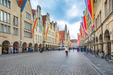 MUENSTER, ALMANY - CIRCA HAZİRAN, 2021: Muenster, Kuzey Ren-Vestfalya, Almanya