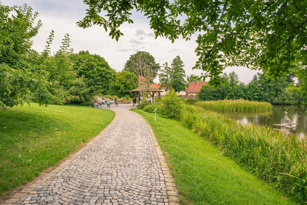 Dinkelsbuehl Bavaria Germany Circa July 2021 Cityscape Dinkelsbuehl Town Germany — Stock Photo, Image