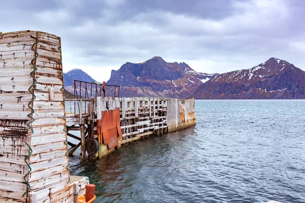 Фіорд Бергсботн Острові Сеня Полярним Колом Норвегії — стокове фото