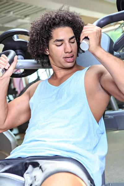 Man in a gym — Stock Photo, Image