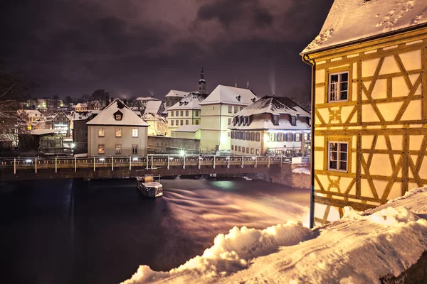 Bamberga di notte — Foto Stock