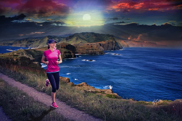 Jogging woman — Stock Photo, Image