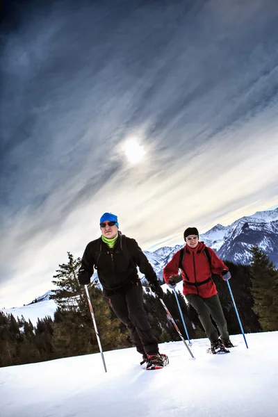 Winterwandelen — Stockfoto