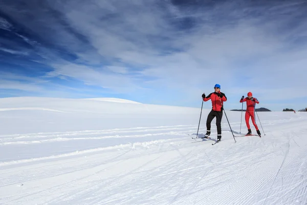 Cross-country skiers — Stock Photo, Image