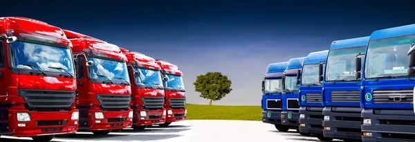 Truck fleet — Stock Photo, Image