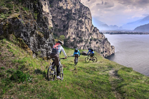 Biker grupp — Stockfoto