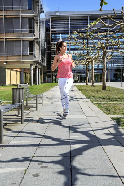 Jogging kvinna — Stockfoto