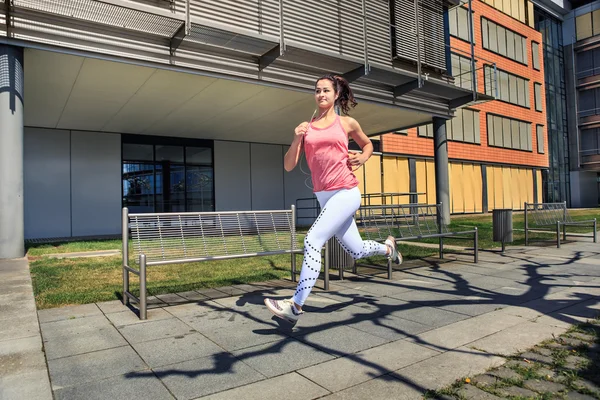 Joggen vrouw — Stockfoto