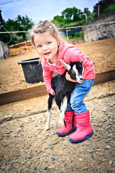 Hija de los agricultores — Foto de Stock