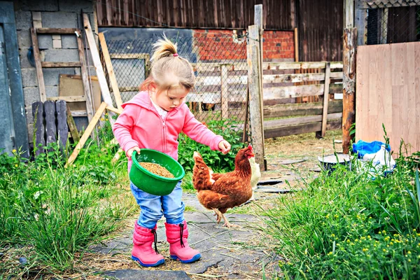 Hija de los agricultores — Foto de Stock