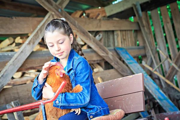 Agricultores filha — Fotografia de Stock