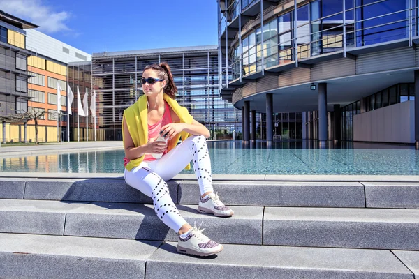 Joggen vrouw — Stockfoto