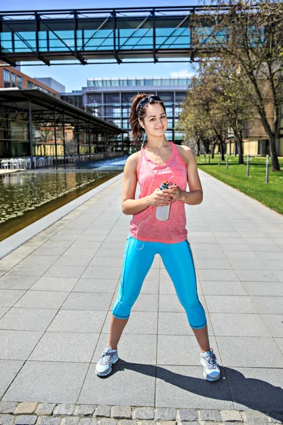 Joggen vrouw — Stockfoto