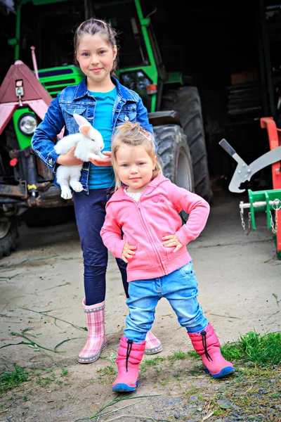 Agricultores filha — Fotografia de Stock