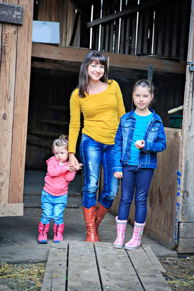 Bauernfamilie — Stockfoto