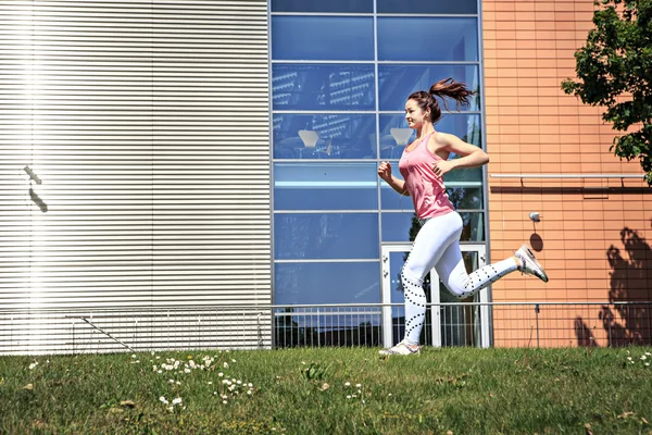 Jogging kvinna — Stockfoto