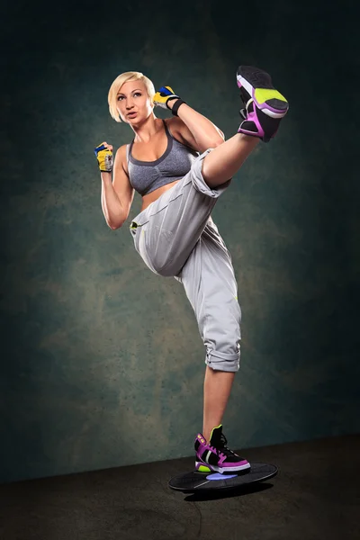 Exercício de boxe — Fotografia de Stock