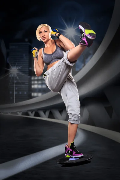 Boxing  exercice — Stock Photo, Image