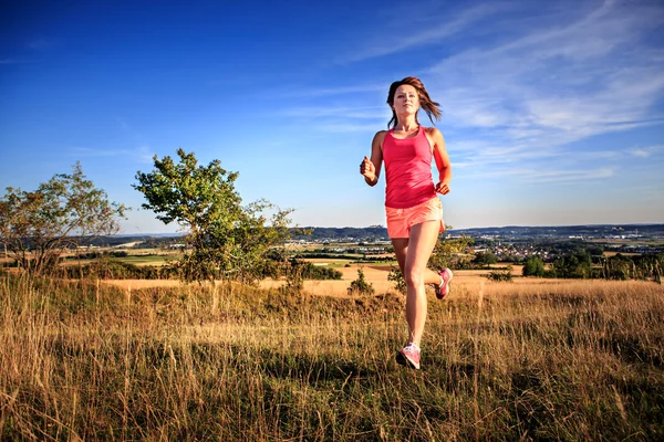 Joggen vrouw — Stockfoto