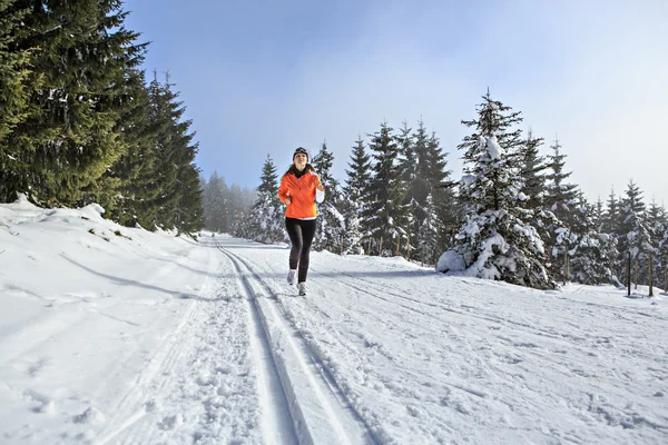 Jogging de invierno — Foto de Stock