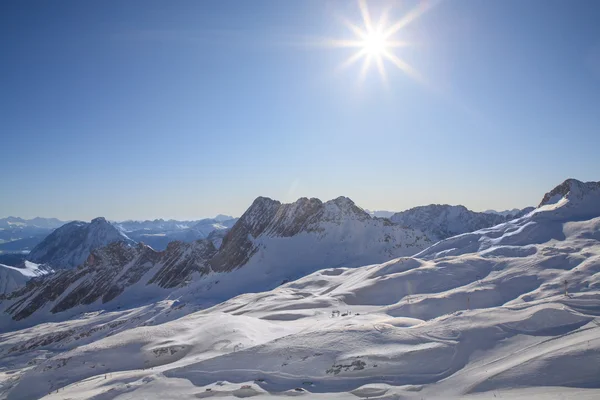 Skidområdet Zugspitze — Stockfoto