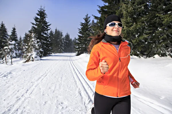 Jogging de invierno — Foto de Stock