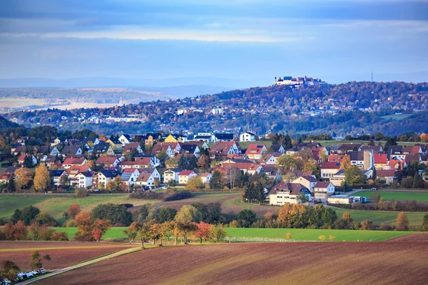 Paisaje de otoño cerca de Coburgo — Foto de Stock