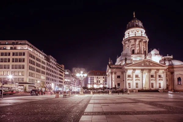 Berlim cidade à noite — Fotografia de Stock