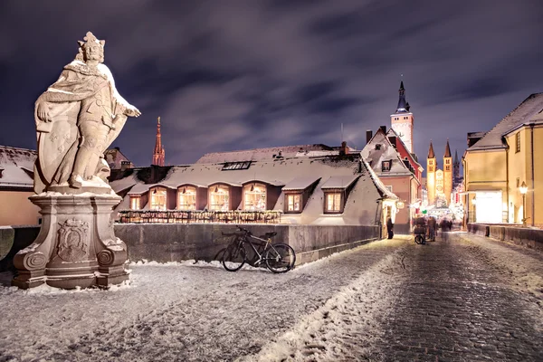 Würzburg bei Nacht — Stockfoto