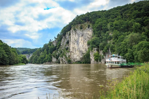 Перегляд річки Дунай — стокове фото