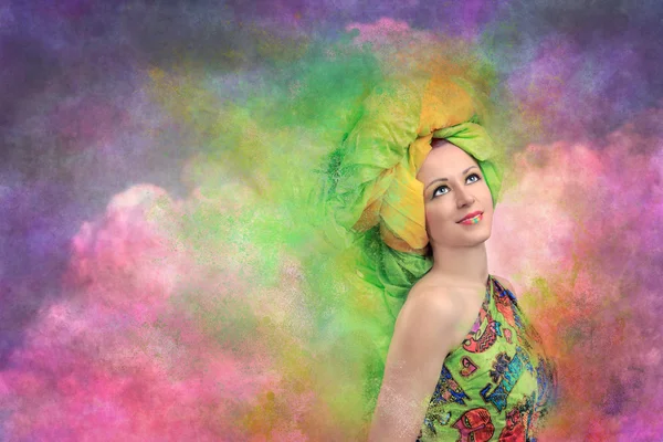 Studio portrait of a young woman — Stock Photo, Image