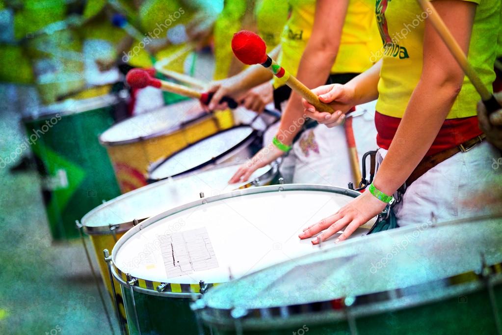 the samba drums