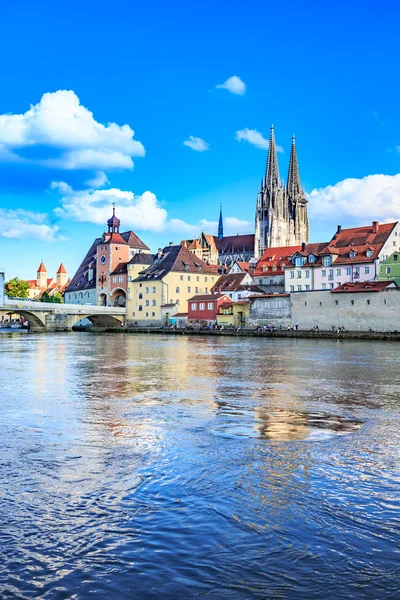 De stad Regensburg — Stockfoto