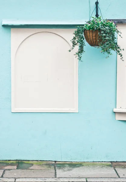 Parede azul — Fotografia de Stock