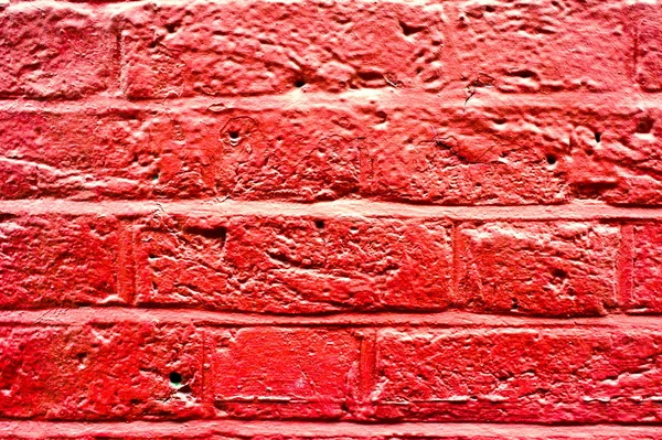 Červená cihlová zeď — Stock fotografie