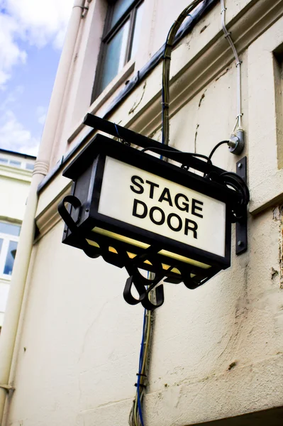 Stage door sign — Stock Photo, Image