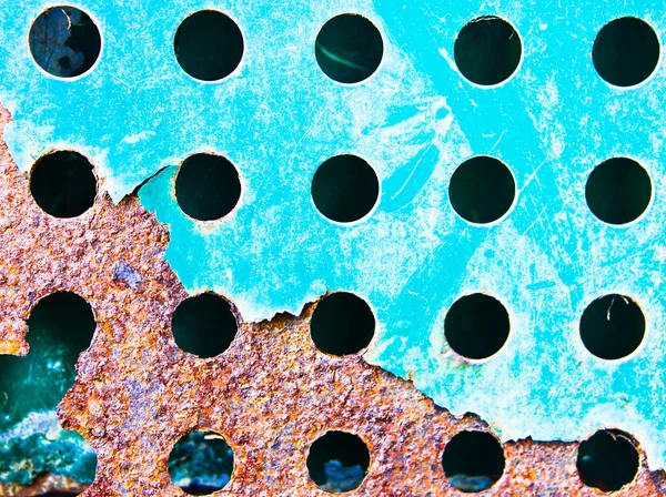 青いさびた金属 — ストック写真