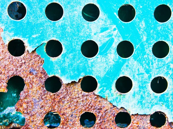 Blue rusty metal — Stock Photo, Image