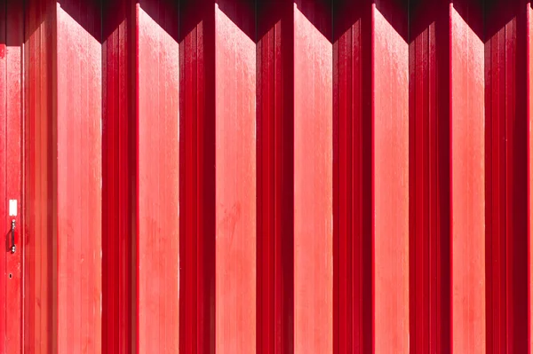 Puerta roja de metal — Foto de Stock