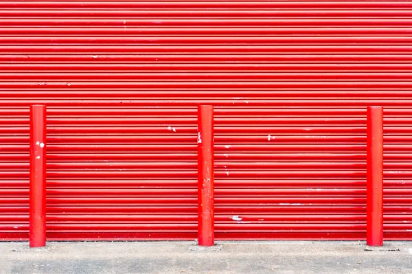 Una puerta roja — Foto de Stock